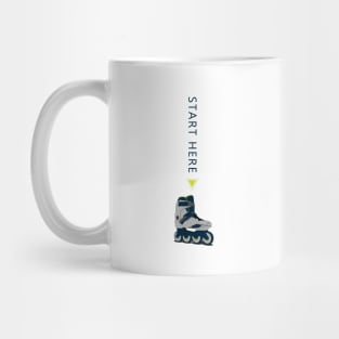 Rollerblade inline skate start here Mug